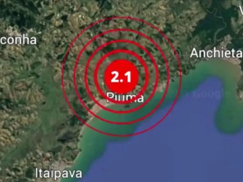 Rede Sismográfica Brasileira registra tremor de magnitude 2,1 em Piúma
