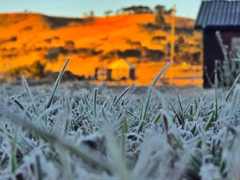 Massa polar derruba termômetros em Urupema nesta quarta