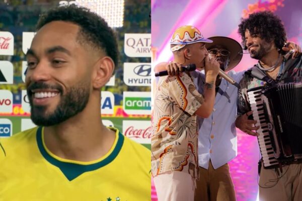Matheus Cunha celebra vitória do Brasil na Copa