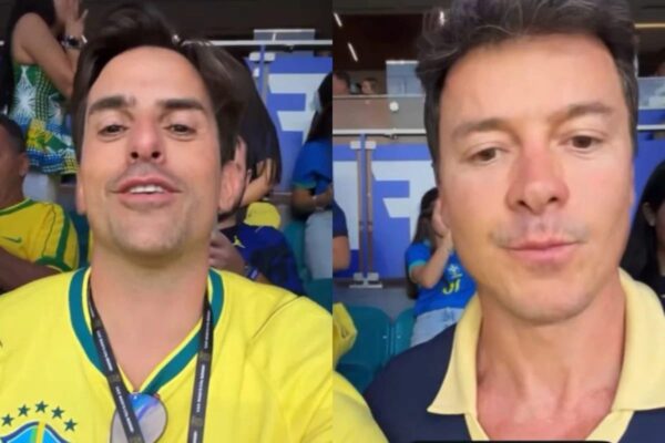 Rodrigo Faro surge ao lado de Rodrigo Branco em jogo