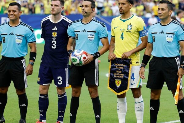 CBF questiona Fifa por anulação de gol de Vinícius Júnior