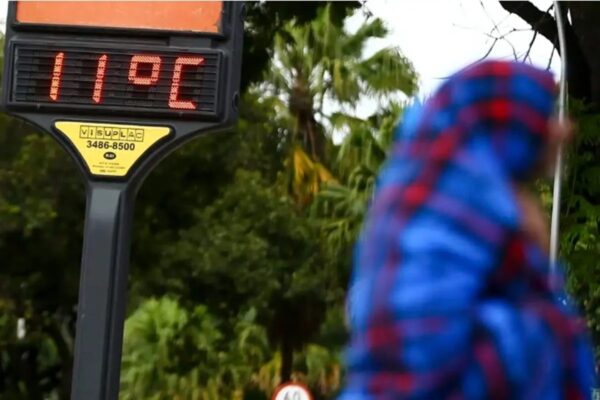 Massa de ar polar derruba temperaturas no Centro-Sul