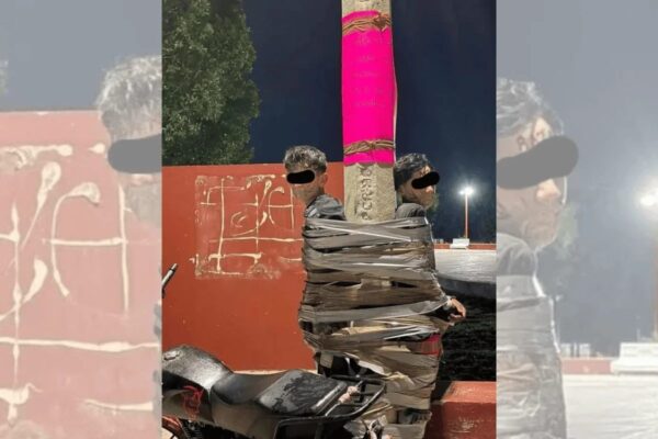 Vigilante imobiliza suspeitos com fita em Lagos de Moreno