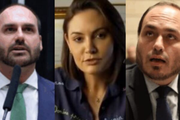 Michelle Bolsonaro remove Eduardo e Carlos das redes