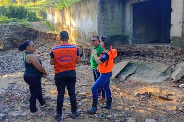 Defesa Civil registra 3.023 pessoas afetadas em Pernambuco