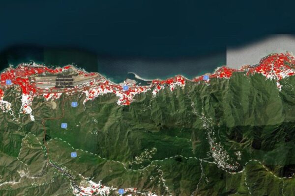 Satélites da Nasa mapeiam destruição na Venezuela