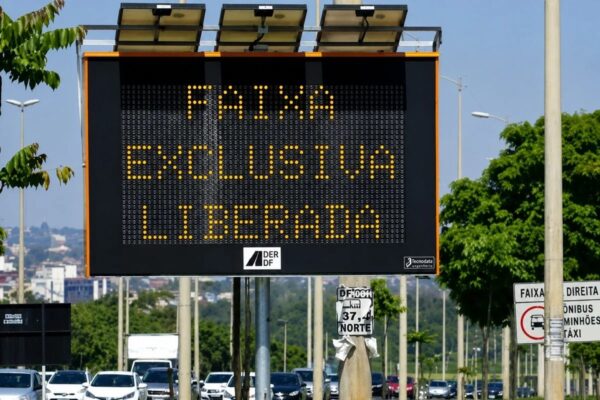 DER-DF libera faixa exclusiva na EPNB até sexta-feira