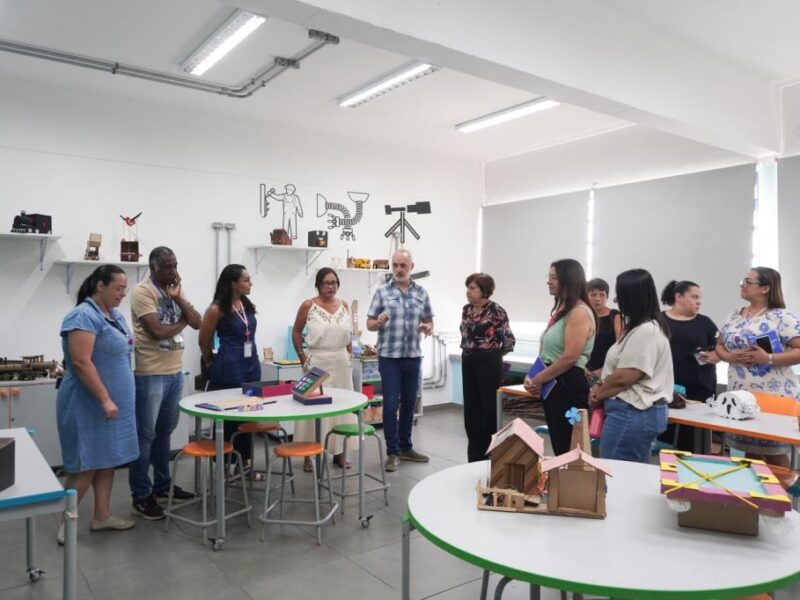Equipe da Secretaria de Educação visita polo do CIEBP buscando inovação tecnológica na rede municipal